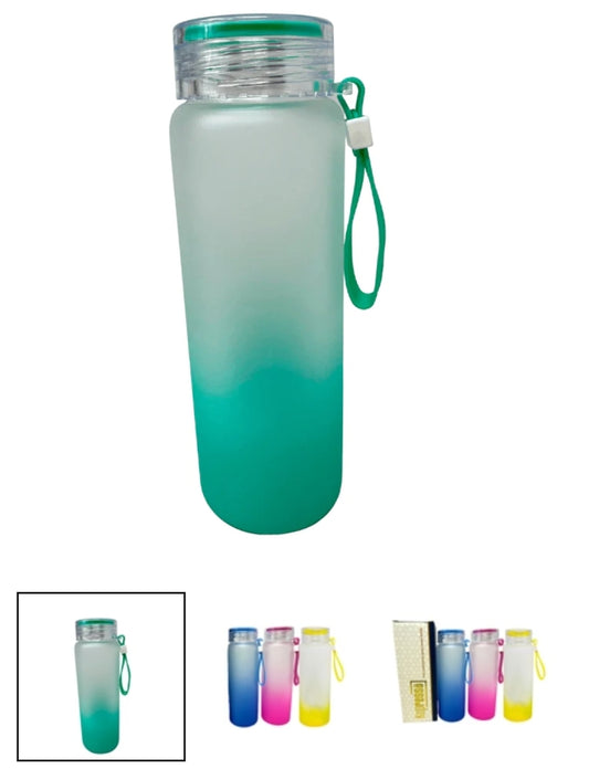 17oz Glass sublimation water bottle